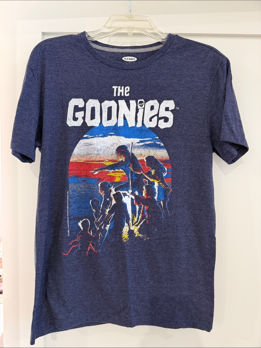 Old Navy butter soft The Goonies Graphic Crewneck tee in Navy